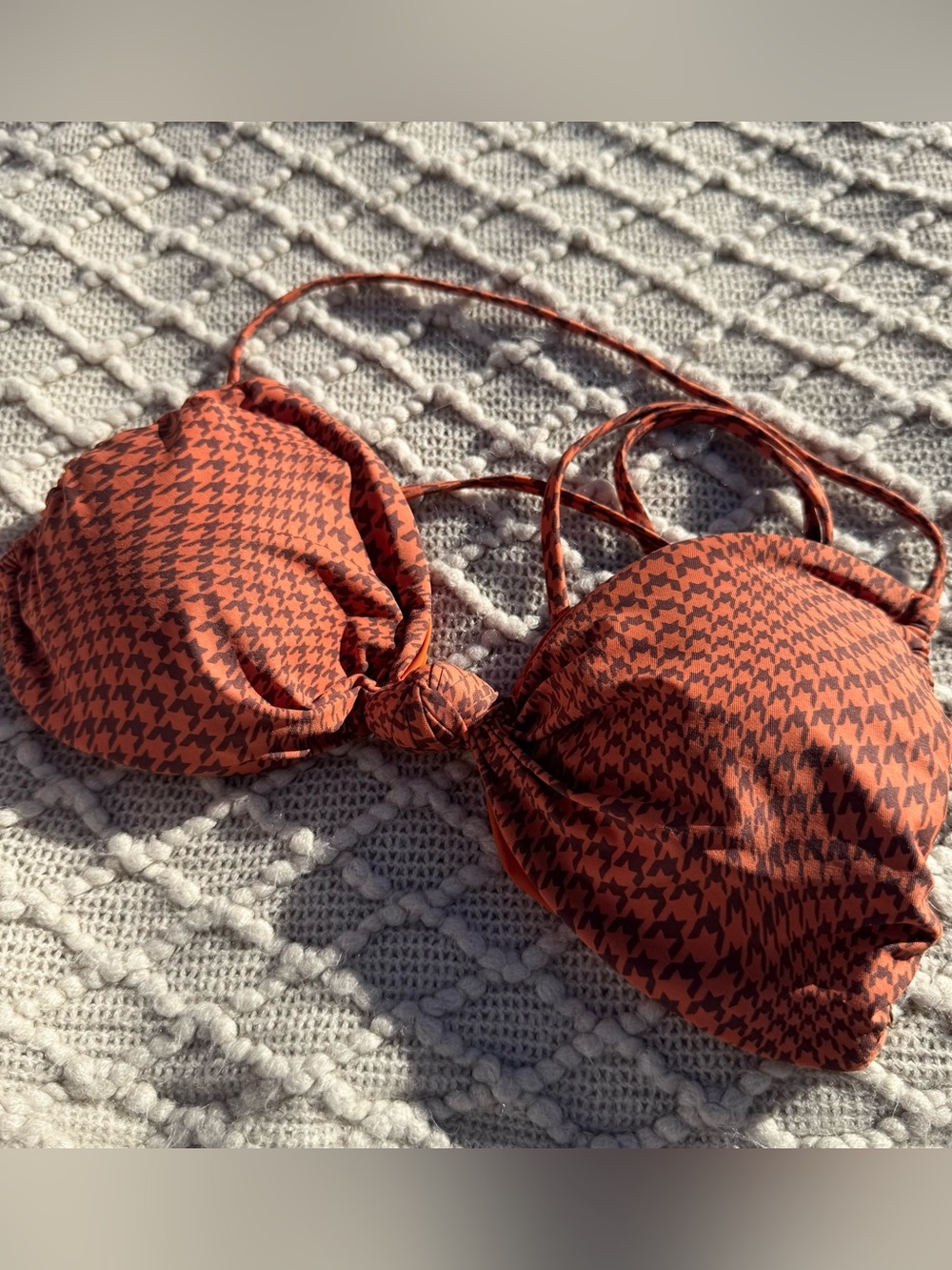Rip Curl Houndstooth Bikini Top Size M Arizona Bandeau